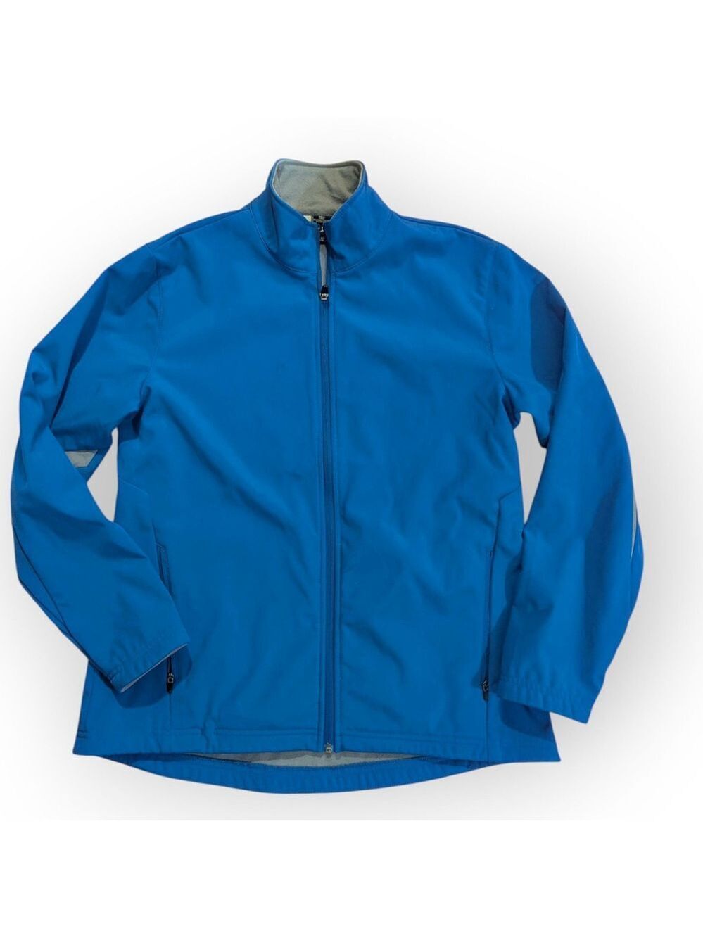 Holloway Blue Soft Shell Full Zip Athletic Jacket Large